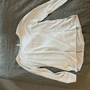 Be Cool Light Gray Long Sleeve Top